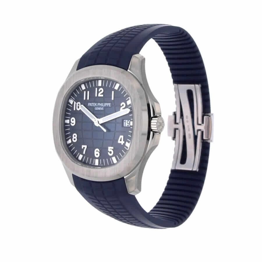 Timeless Patek Philippe Aquanaut White Gold Blue Dial 5168G-001 Perfect Duplicate 1: 362