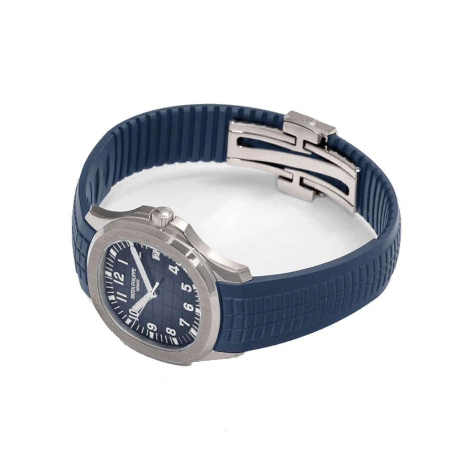 Timeless Patek Philippe Aquanaut White Gold Blue Dial 5168G-001 Perfect Duplicate 1: 362