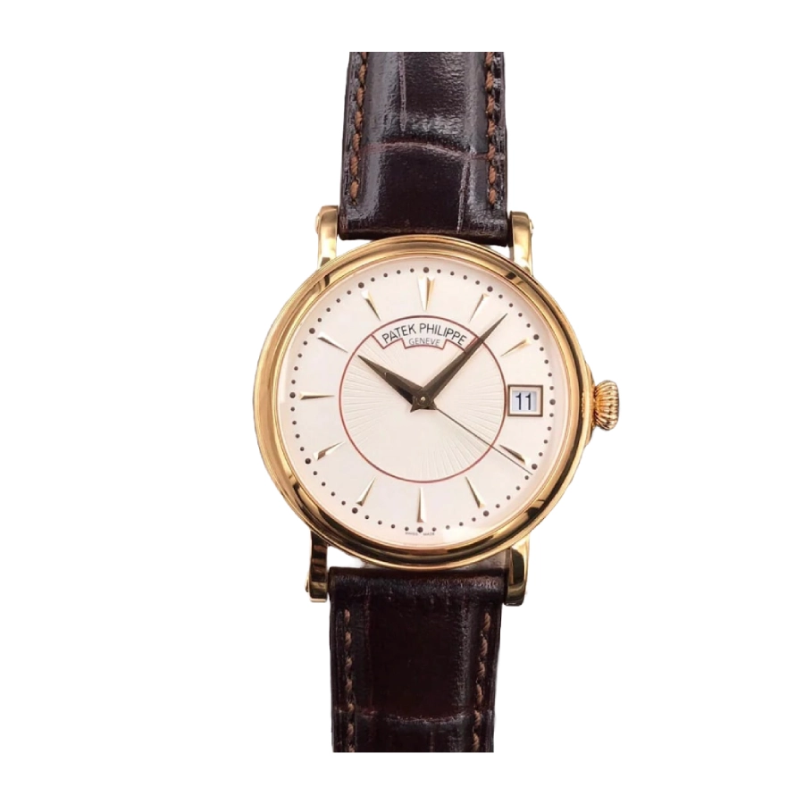 Unique Patek Philippe Calatrava 5227J-001 “Yellow Gold Officer’s Case” Precision Clone 374