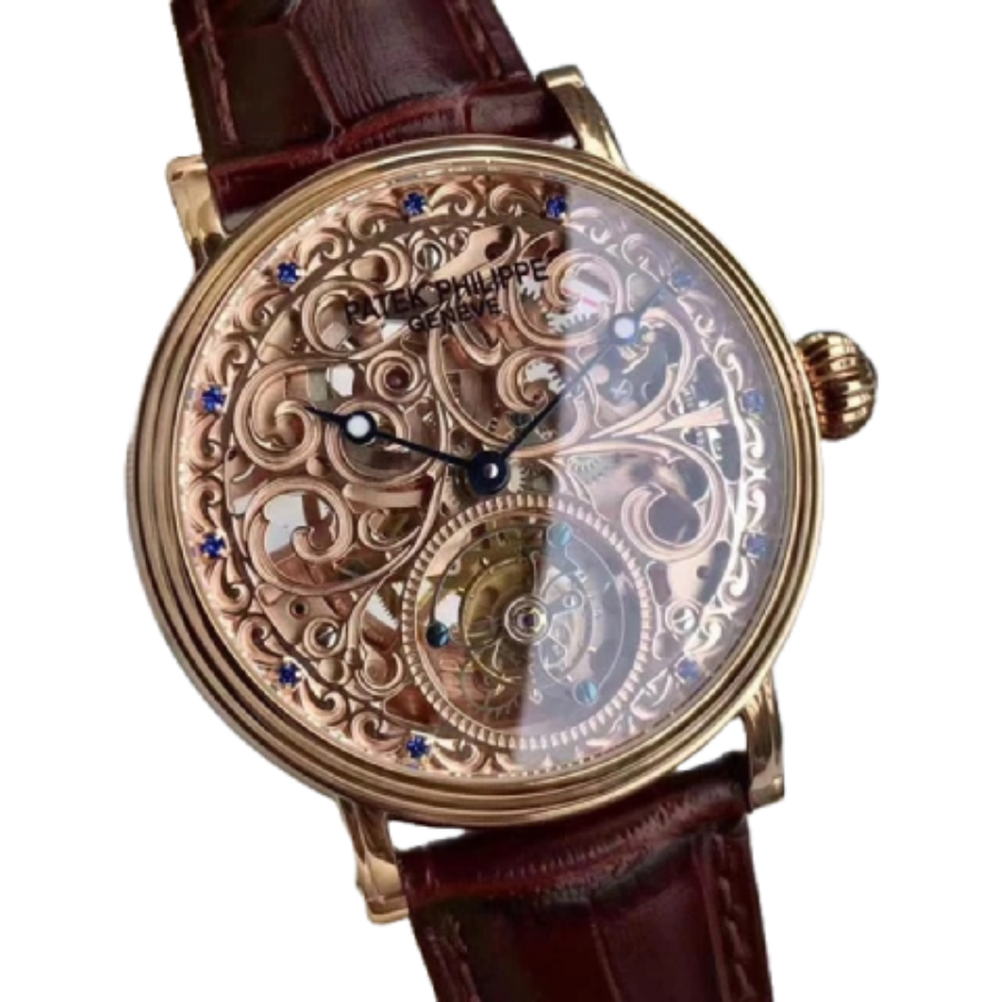 Patek Philippe Grand Complications Tourbillon Sapphire Rose Gold Ultra Fine Replica MultiPurpose 387