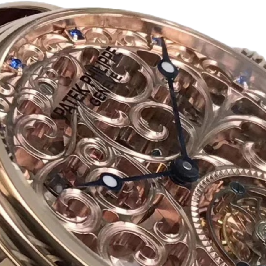 Patek Philippe Grand Complications Tourbillon Sapphire Rose Gold Ultra Fine Replica MultiPurpose 387