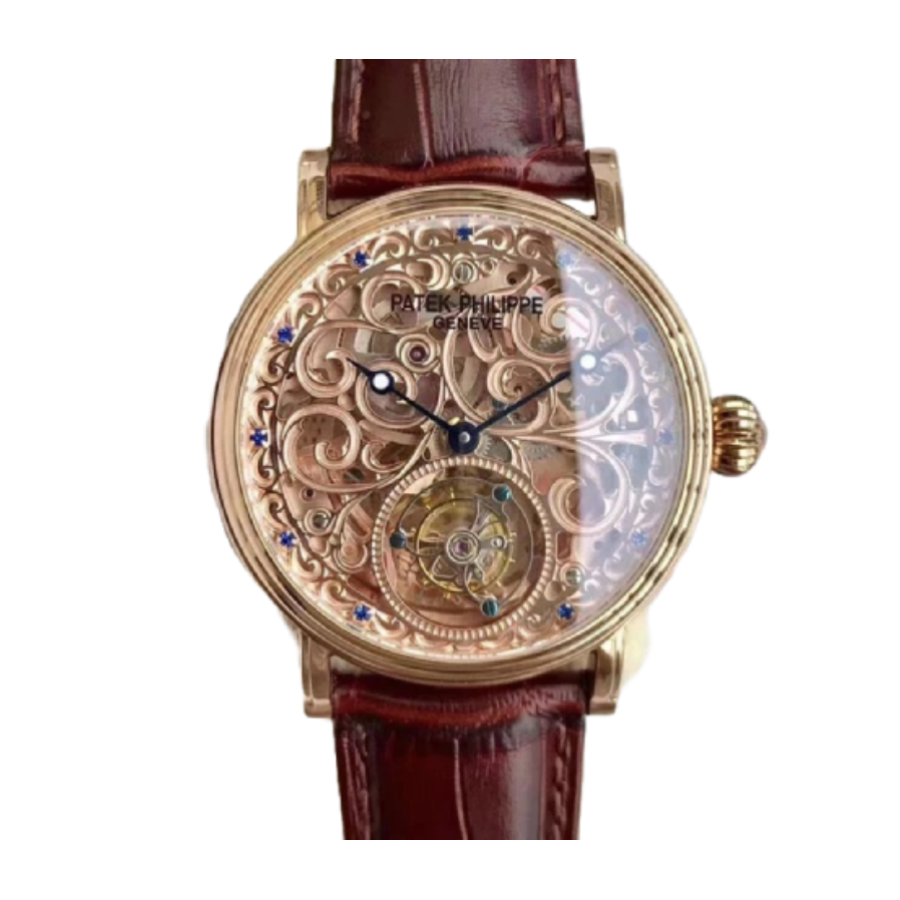 Patek Philippe Grand Complications Tourbillon Sapphire Rose Gold Ultra Fine Replica MultiPurpose 387