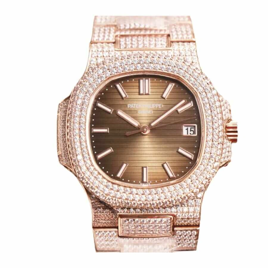 FlexibleFit Patek Philippe Nautilus 5711 “Iced Out Diamonds” Authentic Replica Edition 398
