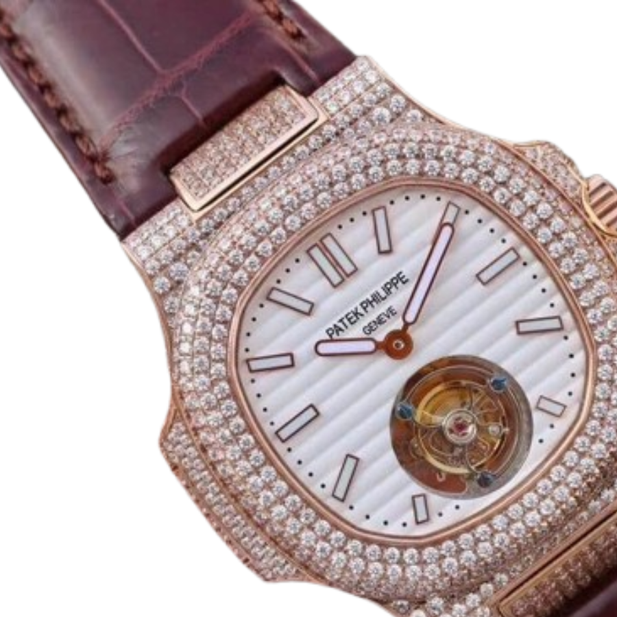 Patek Philippe Nautilus 5711 Tourbillon “Jumbo” Rose Gold Top Grade Clone 1: Lightweight 402