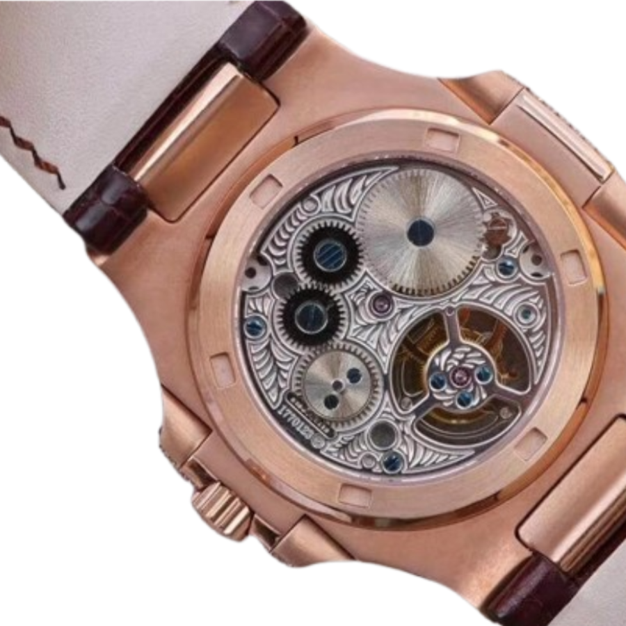 Patek Philippe Nautilus 5711 Tourbillon “Jumbo” Rose Gold Top Grade Clone 1: Lightweight 402