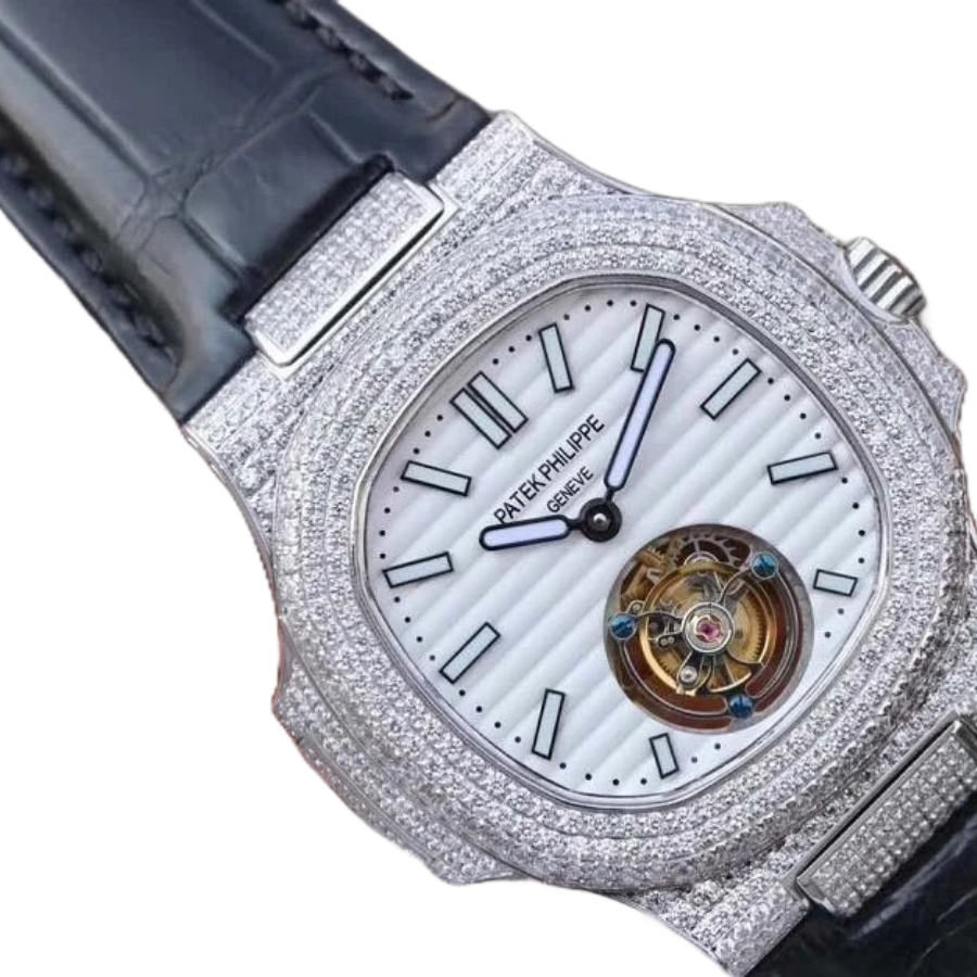 Patek Philippe Nautilus 5711 Tourbillon “Jumbo” White Dial Near  Replica Colorful 403