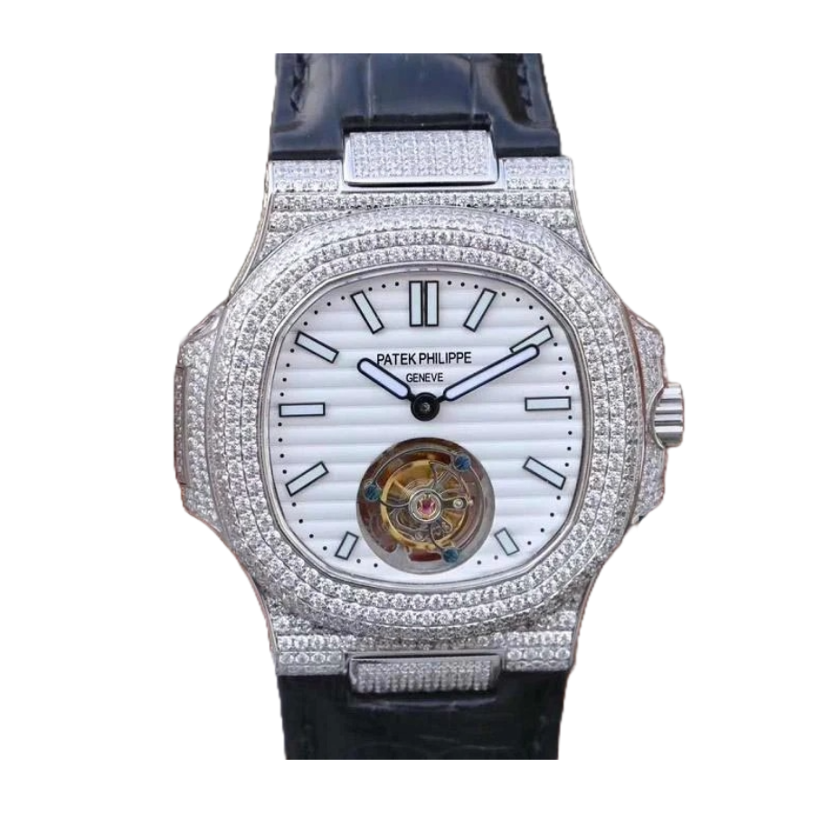 Patek Philippe Nautilus 5711 Tourbillon “Jumbo” White Dial Near  Replica Colorful 403