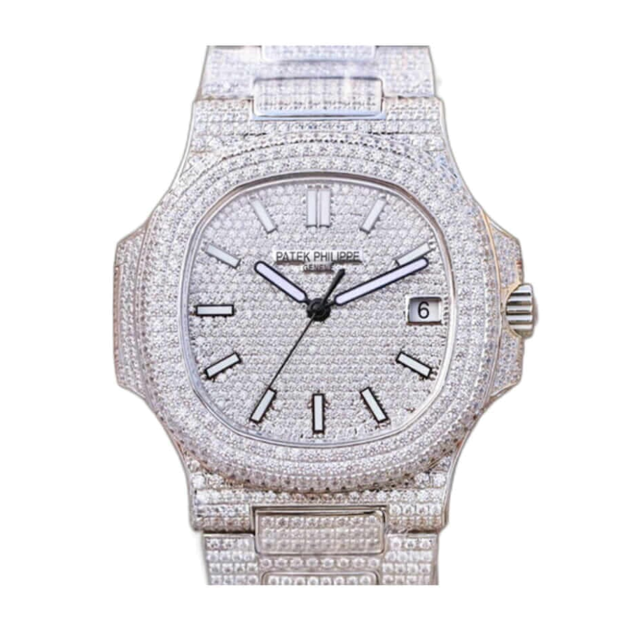 FastDry Patek Philippe Nautilus “Iced Out” 5719 10G Authentic Copy 1: 391