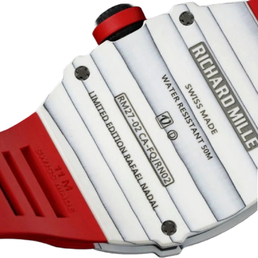 Superclonewatches Cozy Richard Mille RM 27-02 Tourbillon “Rafael Nadal” Red Rubber Exceptional Replica 1: 472