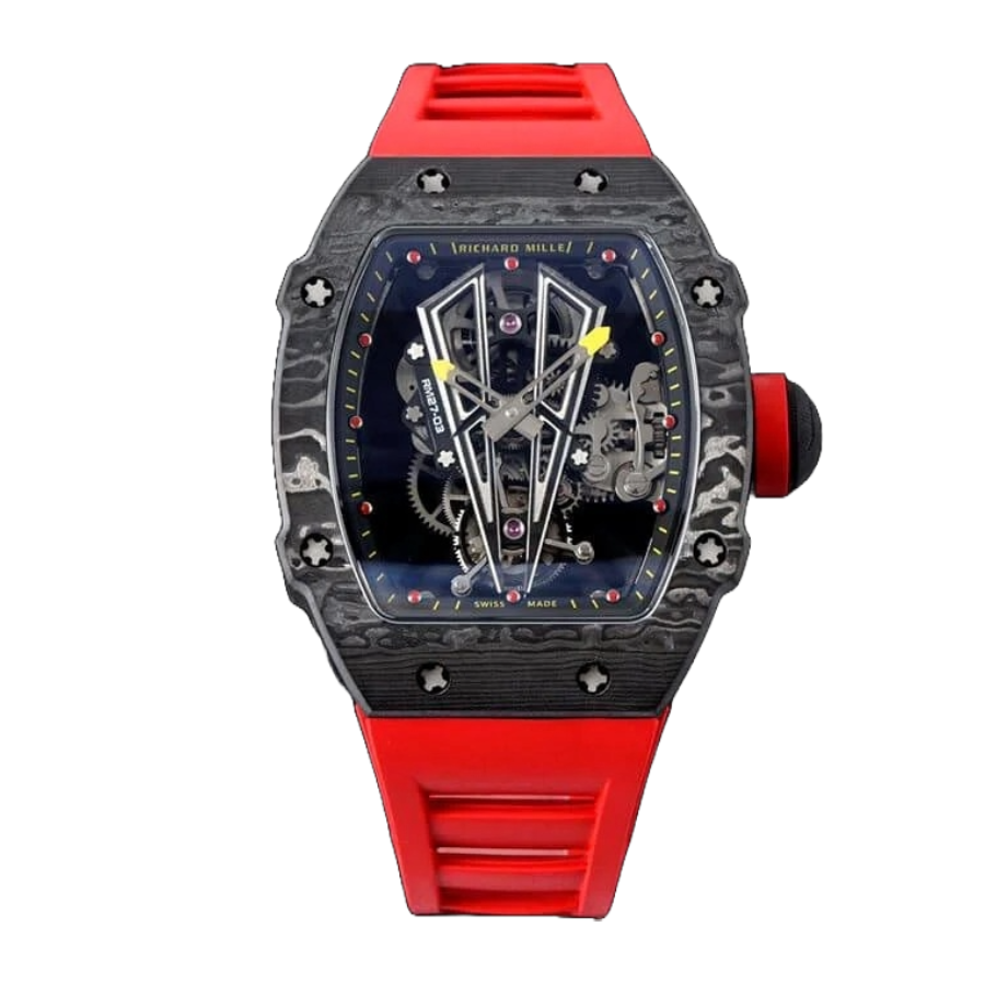 Superclonewatches Richard Mille RM 27-03 “Rafael Nadal” Red Rubber Supreme Replica Edition Lightweight 479