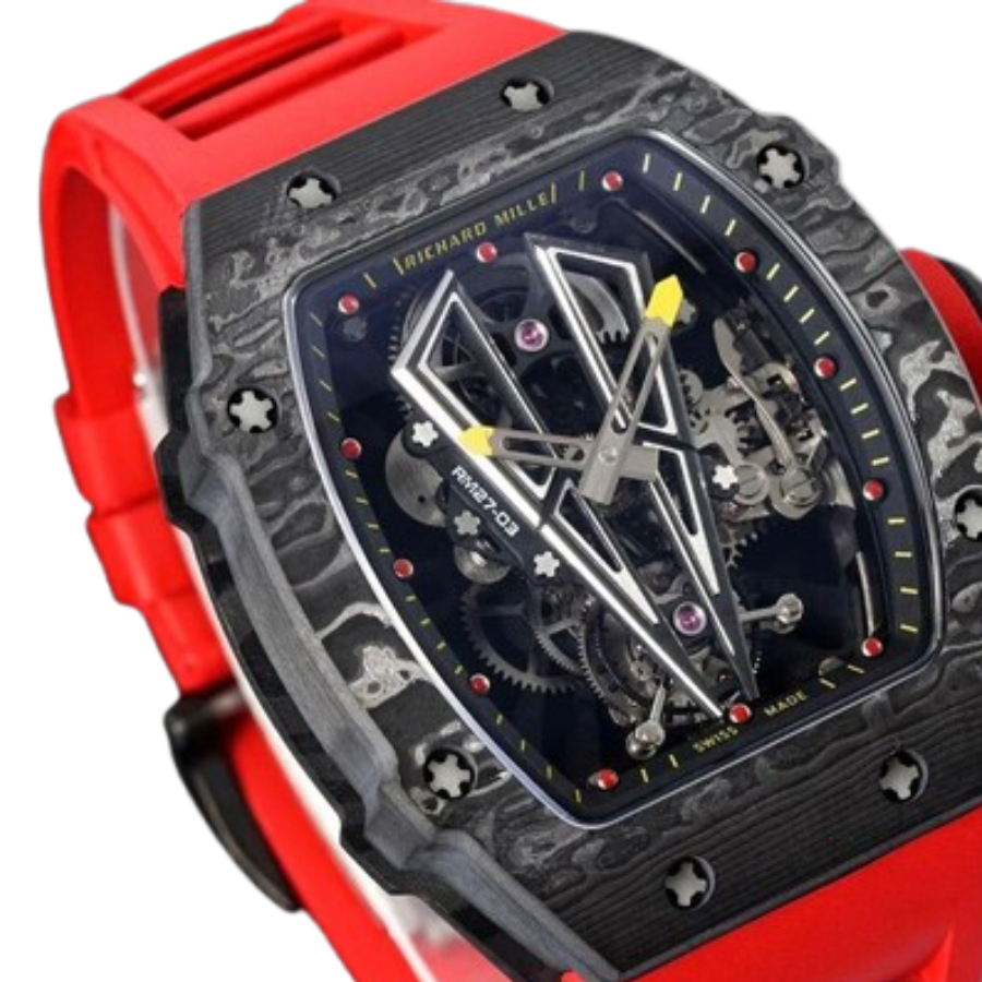 Superclonewatches Richard Mille RM 27-03 “Rafael Nadal” Red Rubber Supreme Replica Edition Lightweight 479