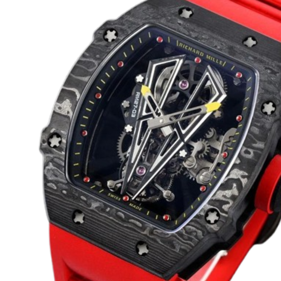 Superclonewatches Richard Mille RM 27-03 “Rafael Nadal” Red Rubber Supreme Replica Edition Lightweight 479