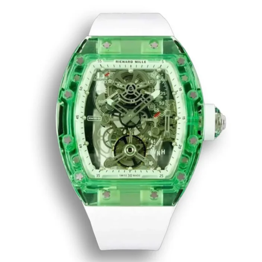 Superclonewatches Sophisticated Richard Mille RM 35-02 “Green Quartz TPT” Ultra Luxury Clone 487