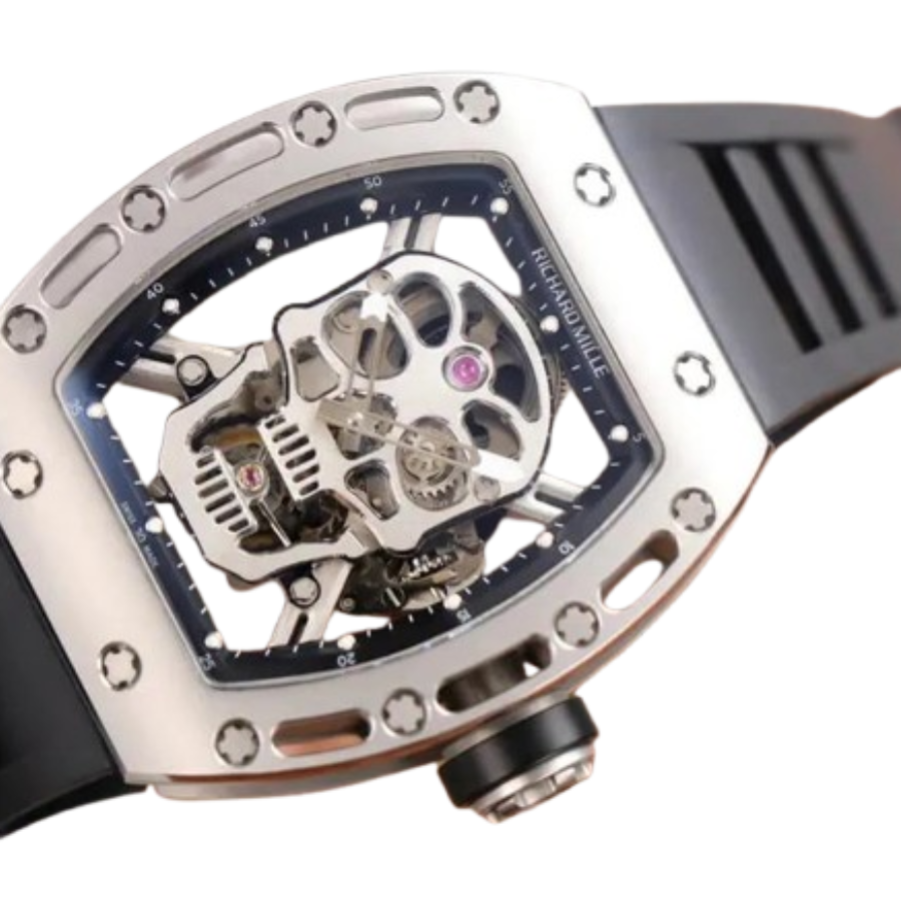Superclonewatches Richard Mille RM 52-01 Tourbillon “Skull” Grey Exclusive Clone Edition Affordable 493