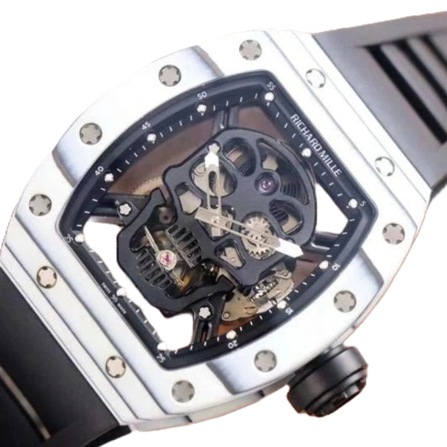Superclonewatches OnTrend Richard Mille RM 52-01 Tourbillon “Skull” White True Replica 1: 516