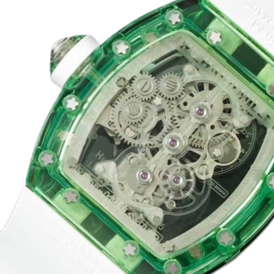 Superclonewatches TopPick Richard Mille RM 56-01 Tourbillon Green Transparent Superior Replica 518