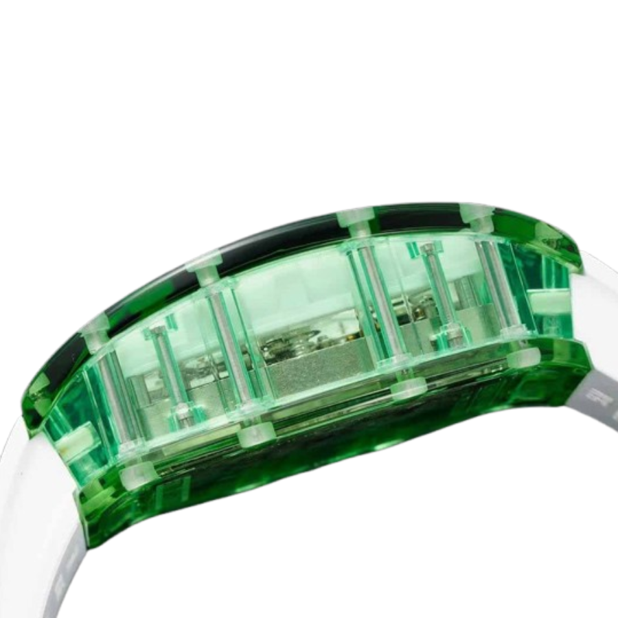 Superclonewatches TopPick Richard Mille RM 56-01 Tourbillon Green Transparent Superior Replica 518