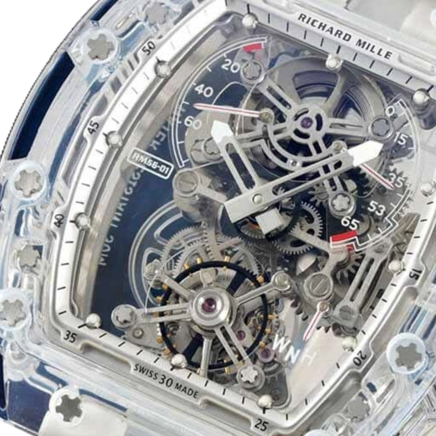 Superclonewatches GoAnywhere Richard Mille RM 56-01 Tourbillon Transparent Authentic Clone 1: 515