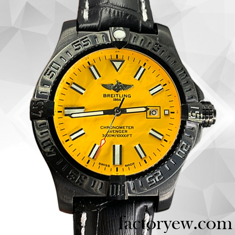 EW Breitling Avenger 46mm M17331E2 Men’s Fake Stainless Steel Black-tone
