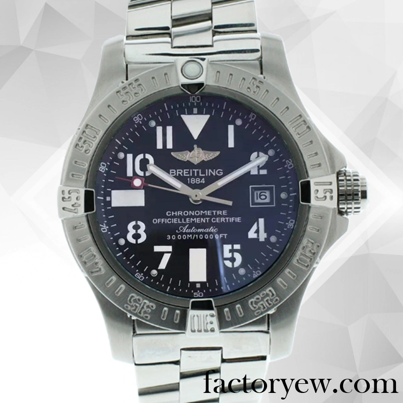 EW Breitling Avenger A32390-I 46mm Men’s Fake Stainless Steel Black Dial