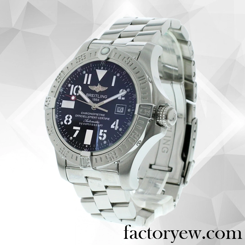EW Breitling Avenger A32390-I 46mm Men’s Fake Stainless Steel Black Dial