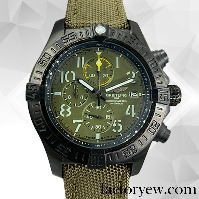 EW Breitling Avenger V13317101L1X2 Men’s 46mm Fake Stainless Steel Black-tone