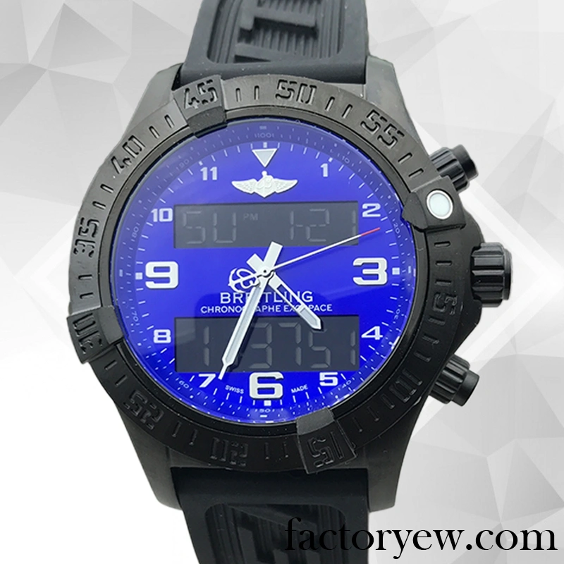 EW Breitling Exospace Men’s 46mm ExospaceB55-009 Fake Rubber Band