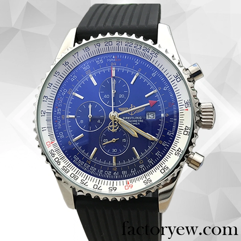 EW Breitling Navitimer 46mm Men’s A24322121C2X1 Fake Rubber Band Silver-tone