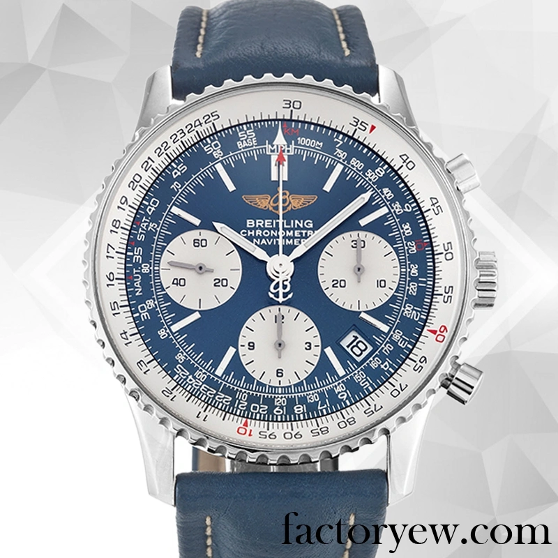 EW Breitling Navitimer 46mm 43mm Men’s A23322 Fake Silver-tone Blue Dial