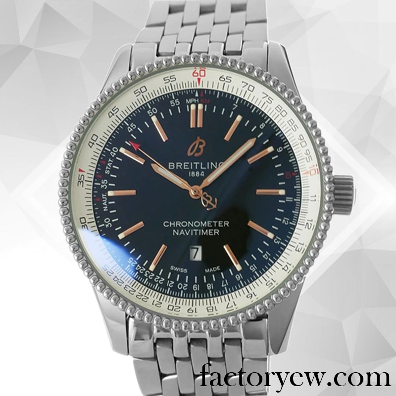 EW Breitling Navitimer Men’s 46mm A17326-M Fake Bracelet Silver-tone