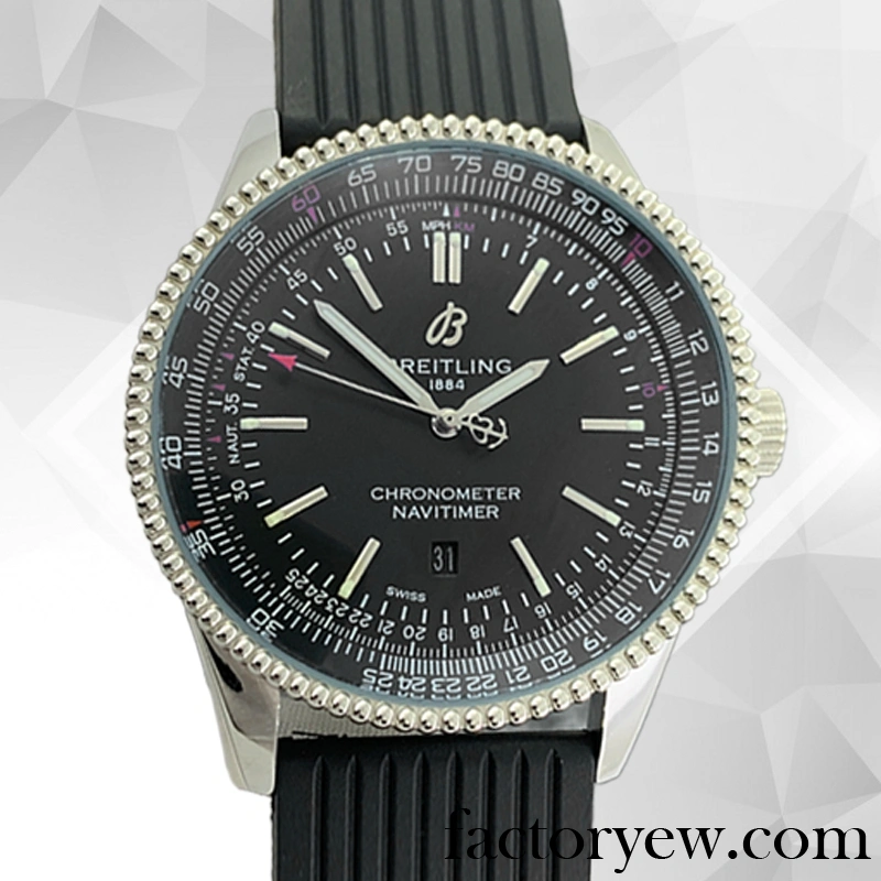 EW Breitling Navitimer Men’s A17326161C1P4-001 46mm Fake Rubber Band Black Dial