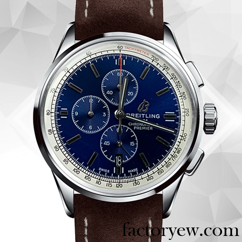 EW Breitling Premier A13315351C1X2 46mm Men’s Fake Leather Strap