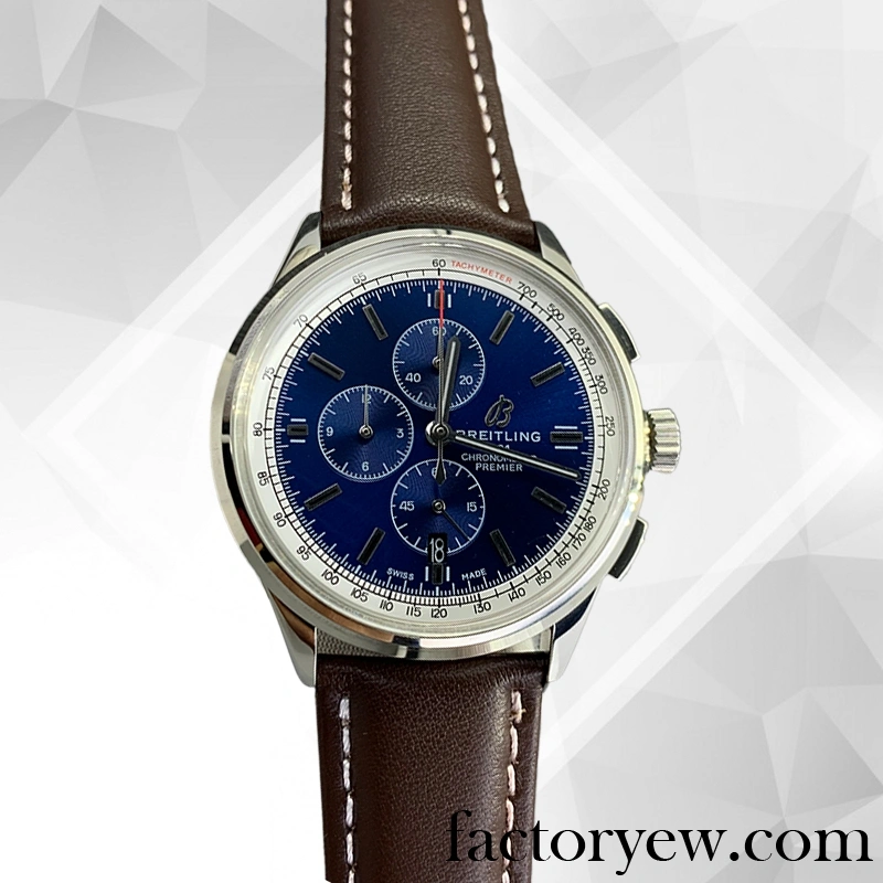 EW Breitling Premier A13315351C1X2 46mm Men’s Fake Leather Strap