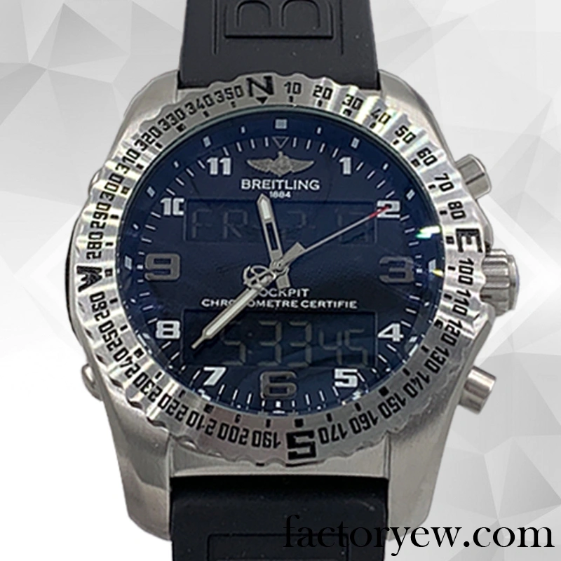 EW Breitling Professional 46mm Men’s EB5010221B1W1-001 Fake Rubber Band Black Dial