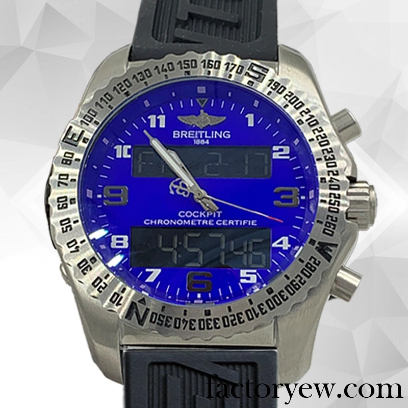 EW Breitling Professional Men’s EB501019-001 46mm Fake Blue Dial Stainless Steel