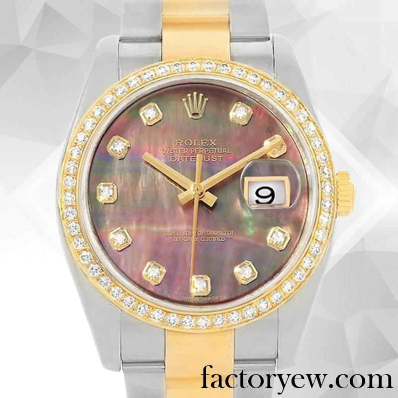 EW Rolex Datejust 116243BKMDO Men’s Rolex Fake Calibre 2836 2813 Mother of Pearl
