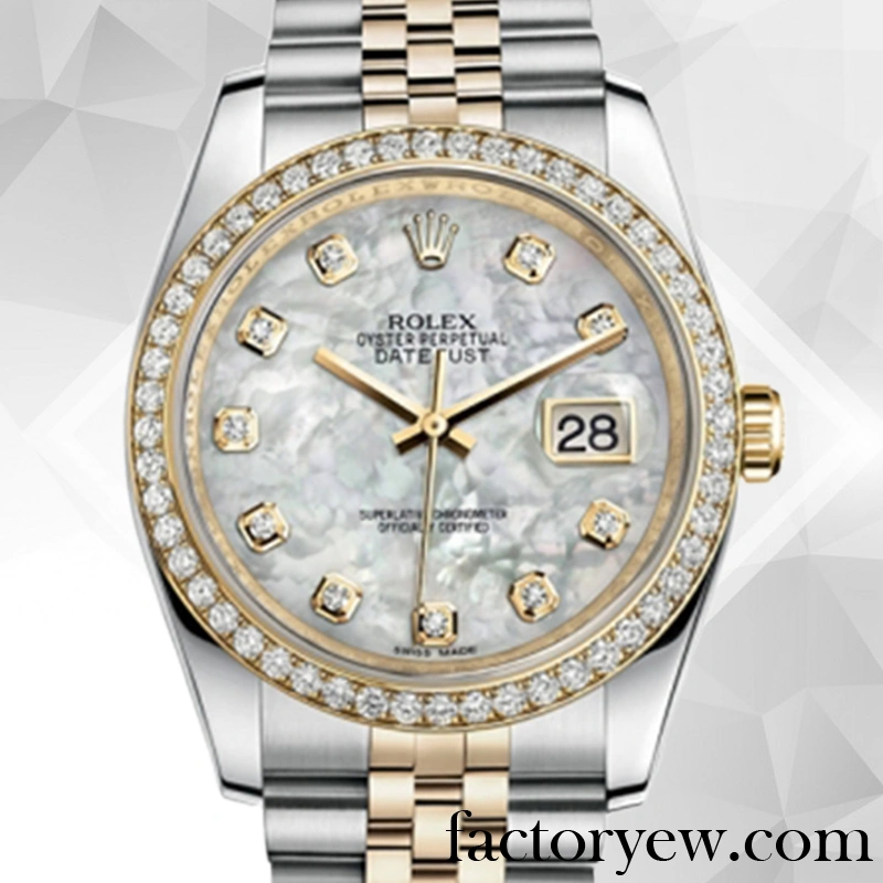 EW Rolex Datejust 116243MDJ Men’s Rolex Fake Calibre 2836 2813 12mm Two-tone