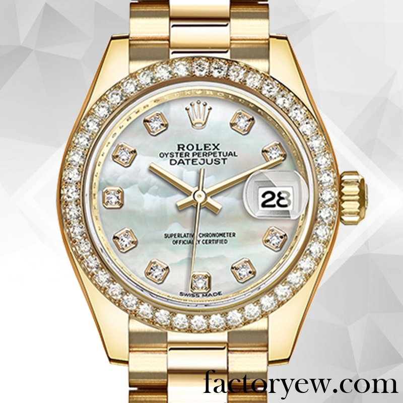 EW Rolex Datejust Ladies Rolex Calibre Fake 2671 m279138rbr-0015 Mother of Pearl Dial