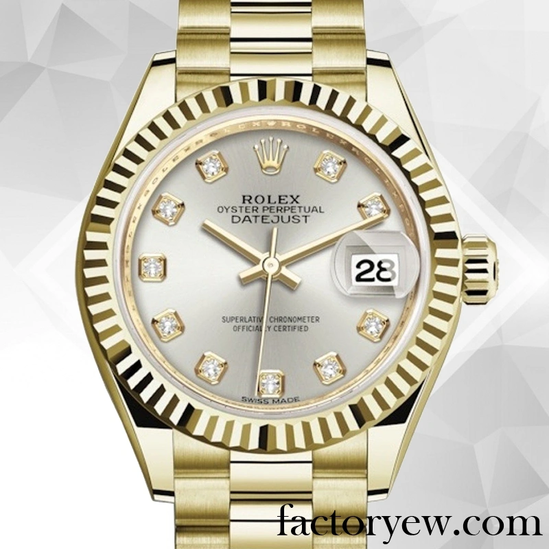 EW Rolex Datejust Ladies Rolex Calibre Fake 2671 m279138rbr-0019 Silver Dial
