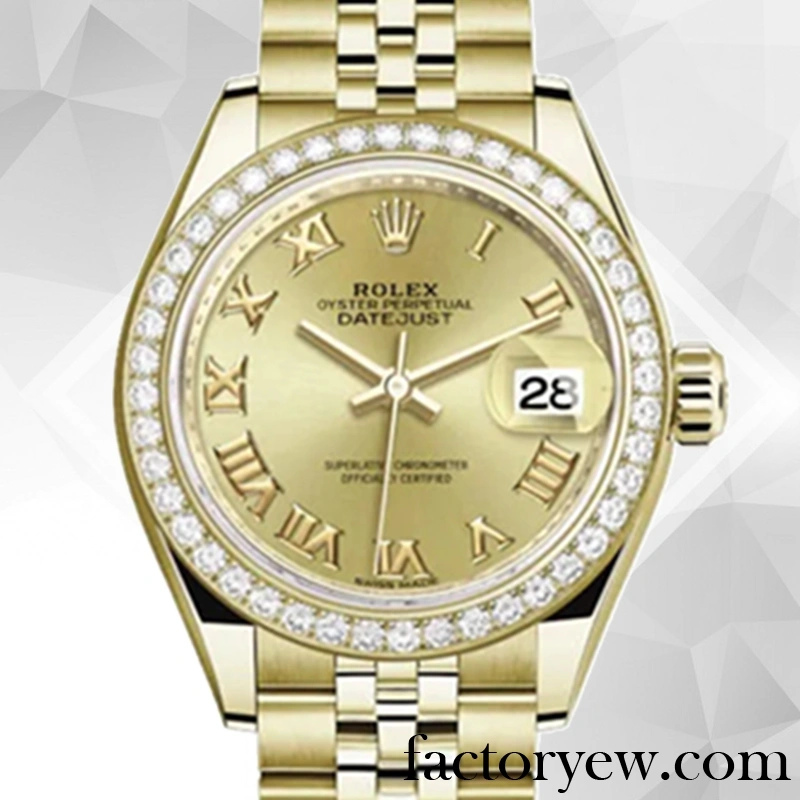 EW Rolex Datejust Ladies Rolex Calibre Fake 2671 m279138rbr-0022 Gold-tone