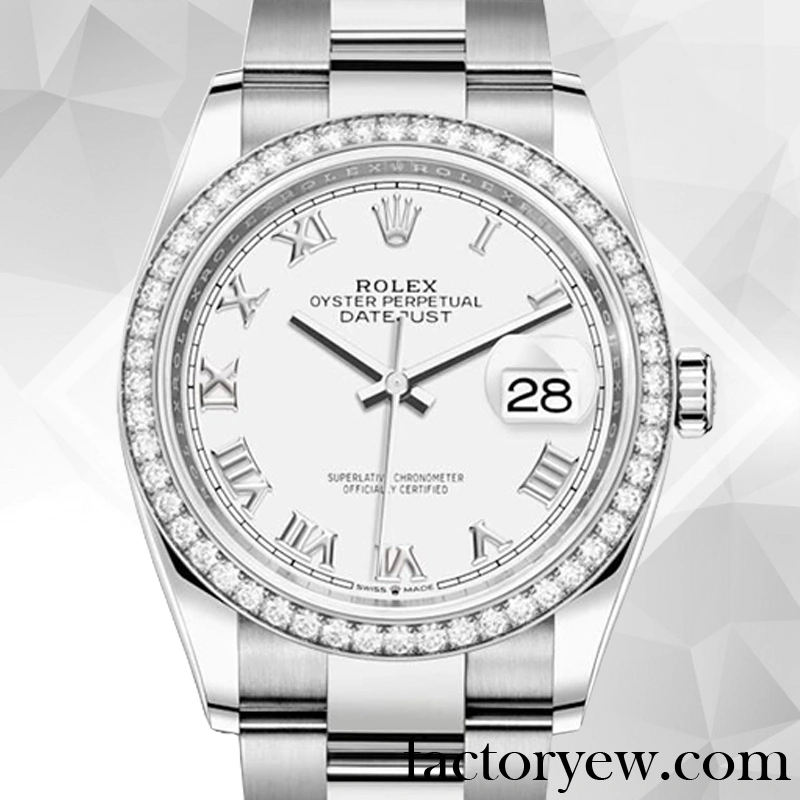 EW Rolex Datejust Ladies Rolex Calibre Fake 2836 2813 m126284rbr-0018 White Dial