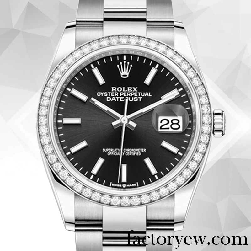 EW Rolex Datejust Ladies m126284rbr-0008 Rolex Fake Calibre 2836 2813 Black Dial Automatic