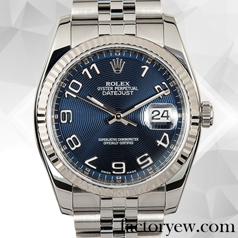EW Rolex Datejust Men’s 116234BLCAJ Rolex Fake Calibre 2836 2813 12mm Blue Concentric Dial