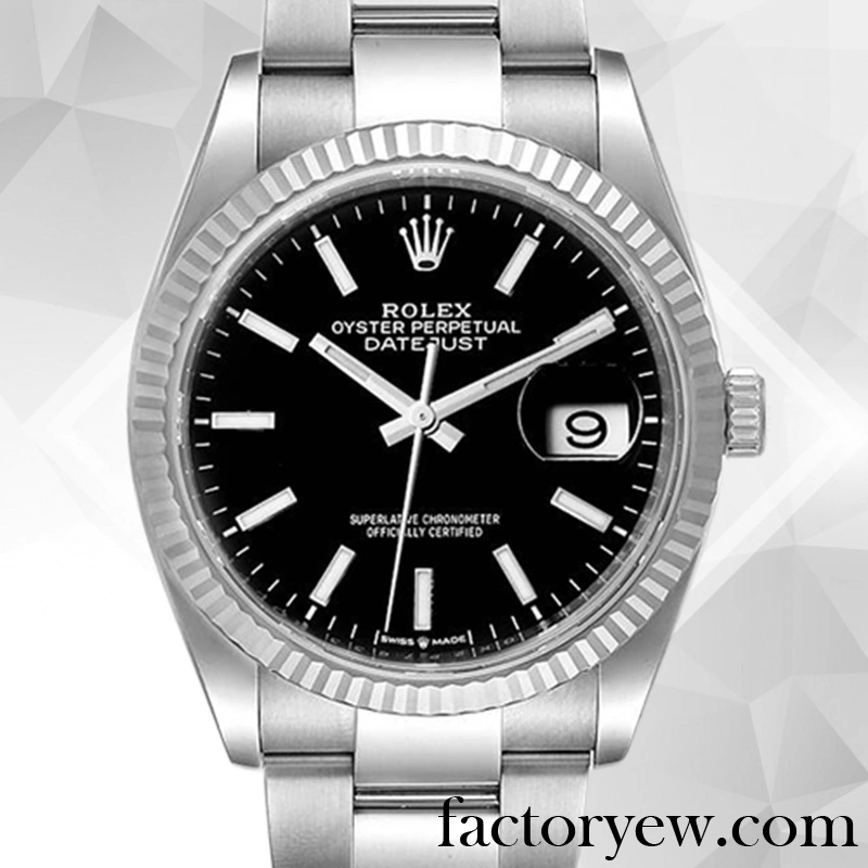 EW Rolex Datejust Men’s 126234BKSO Rolex Fake Calibre 2836 2813 Automatic Black Dial