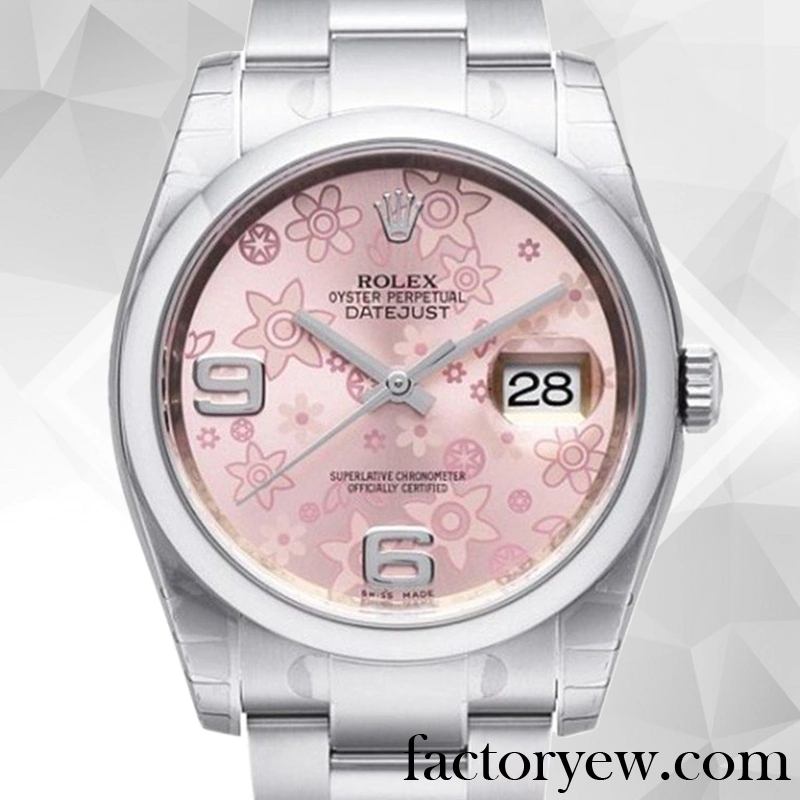 EW Rolex Datejust Men’s Rolex Calibre Fake 2836 2813 116200PFAO Automatic Pink Floral Dial