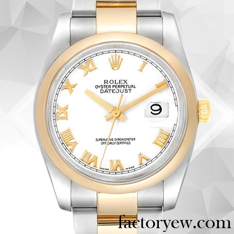 EW Rolex Datejust Men’s Rolex Calibre Fake 2836 2813 116203-0135 White Dial