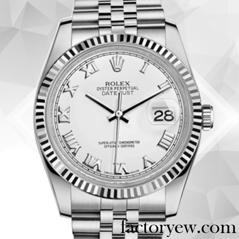 EW Rolex Datejust Men’s Rolex Calibre Fake 2836 2813 116234WRJ Silver-tone