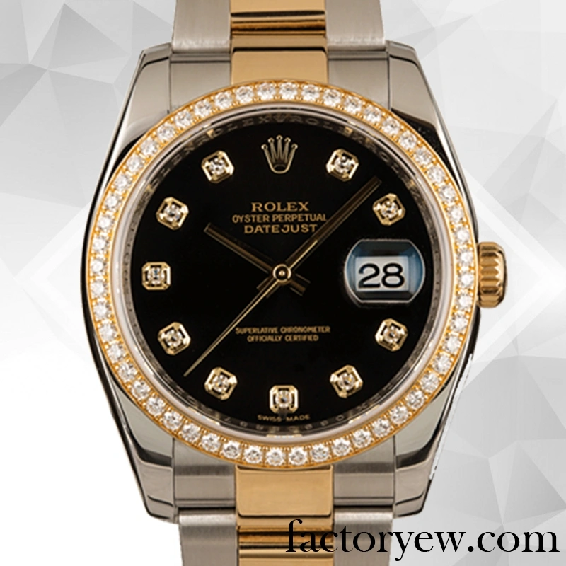 EW Rolex Datejust Men’s Rolex Calibre Fake 2836 2813 116243BKDO Two-tone