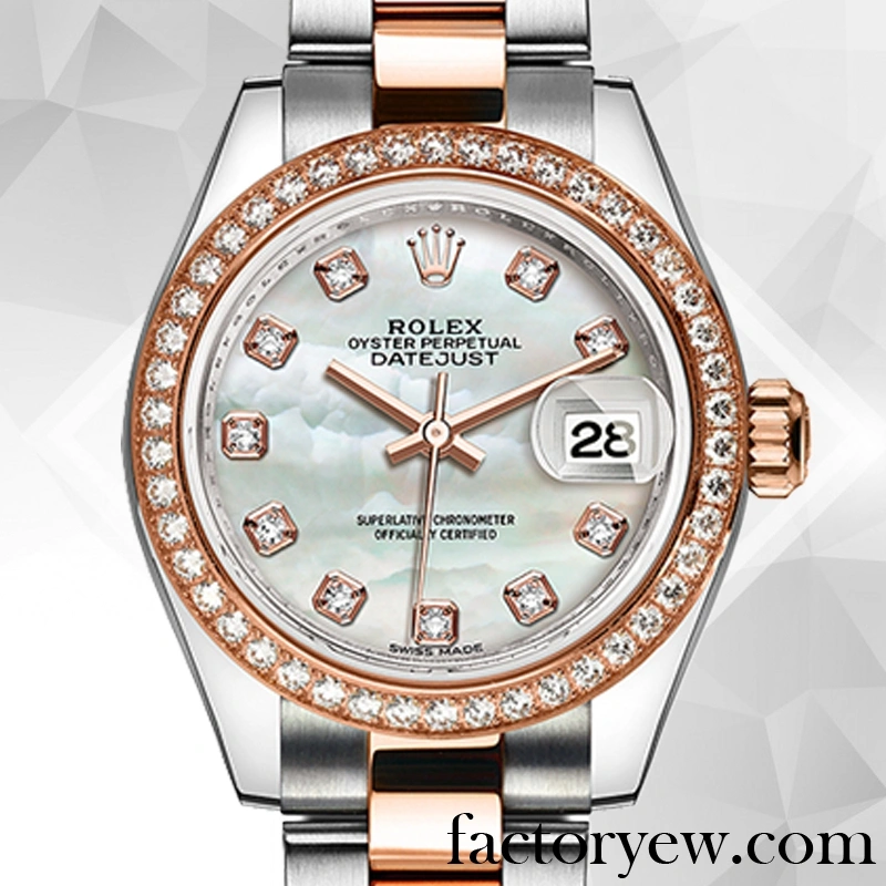 EW Rolex Datejust Rolex Calibre 2671 Mingzhu Fake Engine Ladies m279381rbr-0014 Mother of Pearl Dial Automatic