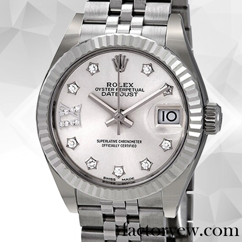 EW Rolex Datejust Rolex Calibre 2671 Mingzhu Fake Engine m279174-0021 Ladies Silver Dial Automatic
